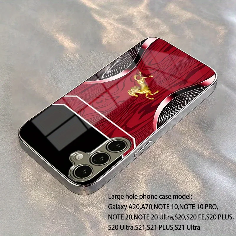 Rosewood Golden Horse Hochwertige Handyhülle Galvanisierte Glas-Handyhülle für Samsung Galaxy S26 S25 S24 S23 S22 S21 FE, Ultra, Plus – Bild 2
