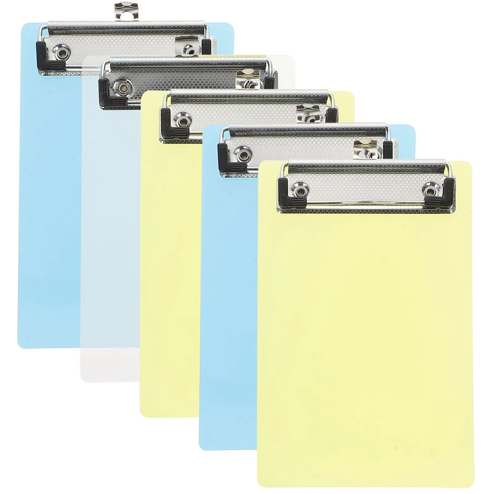 5 Pack Writing Board Plywood Clip Boards Small Scissors Clipboard Transparent Work