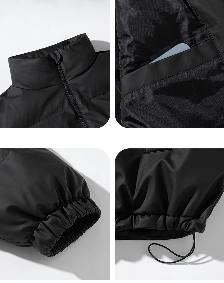 Coat Male Men's Fashion Windbreaker Winter Parka  Streetwear Jacket Autumn Overcoat Windproof Casual Warm Hombre PU Outdoors