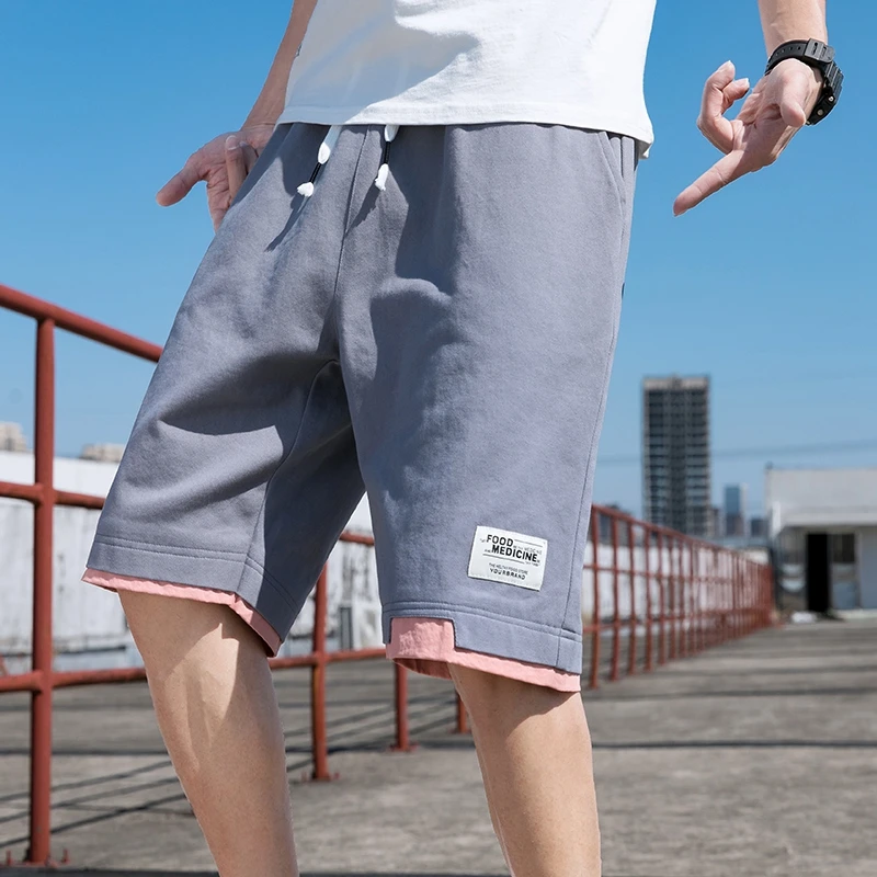 

Мужские модные легкие дышащие спортивные шорты для отдыха, летние уличные шорты для тенниса и тренировок, трендовые свободные шорты до колена