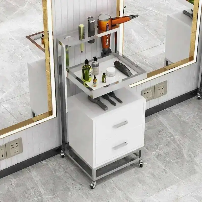 

Beauty Trolley Cart Professional Rolling Hotel Aesthetic Plegable Con Hairdressing Ruedas Stainless Aluminum Salon Furniture