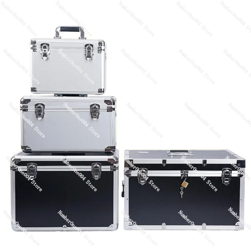 Aluminum Alloy Maintenance Toolbox Instrument Sample Display Packing Box Partition Double Deck Pallet Up-Open Aluminum Case