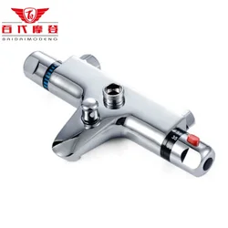 Thermostatic Bath Shower Mixer Bathroom Modern Chrome Wall Mounted Single-Handle Shower Valve Tap  Shower Faucent