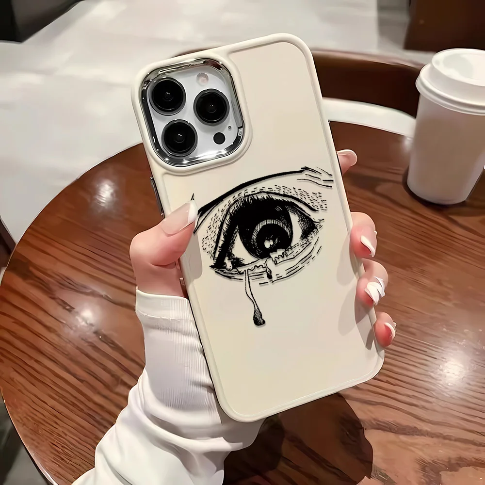 Tearful Eyes Phone Case For IPhone 15 14 On IPhone 7 8 Plus SE X XsMax XR Max 13 12 11 Pro Max Bumper Cases Cover Funda