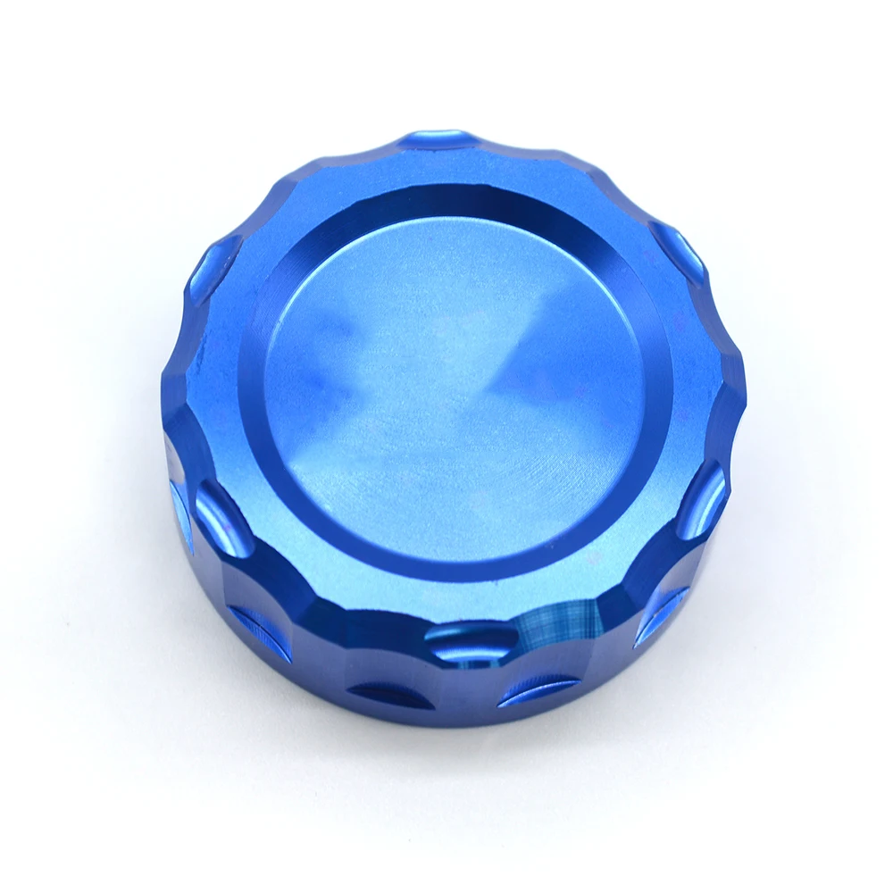 For Kawasaki Z250 Z650 Z750 Z800 Z900 Z1000/sx EX250/300 ZX-6R/10R Motorcycle CNC Rear Brake Fluid Reservoir Cover Cap Aluminum