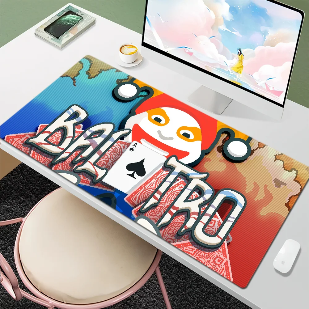 لوحة ماوس كارتونية B-Balatro Joker كبيرة حصيرة مكتبية لوحة مفاتيح مريحة للمكتب المطاطي لعبة الكمبيوتر غير قابلة للانزلاق ومضادة للفرش مخصصة للمنزل أفضل Pr