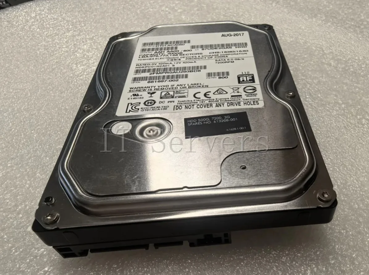 DT01ACA050 500 GB SATA III 7.2K 3.5 in Desktop Hard Drive