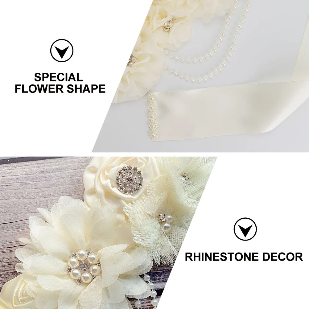 

Rhinestone Wedding Dress Belt Decorative Girdle Alloy Waistb Bridal Maternity Bridesmaid Party Accessory Elegant