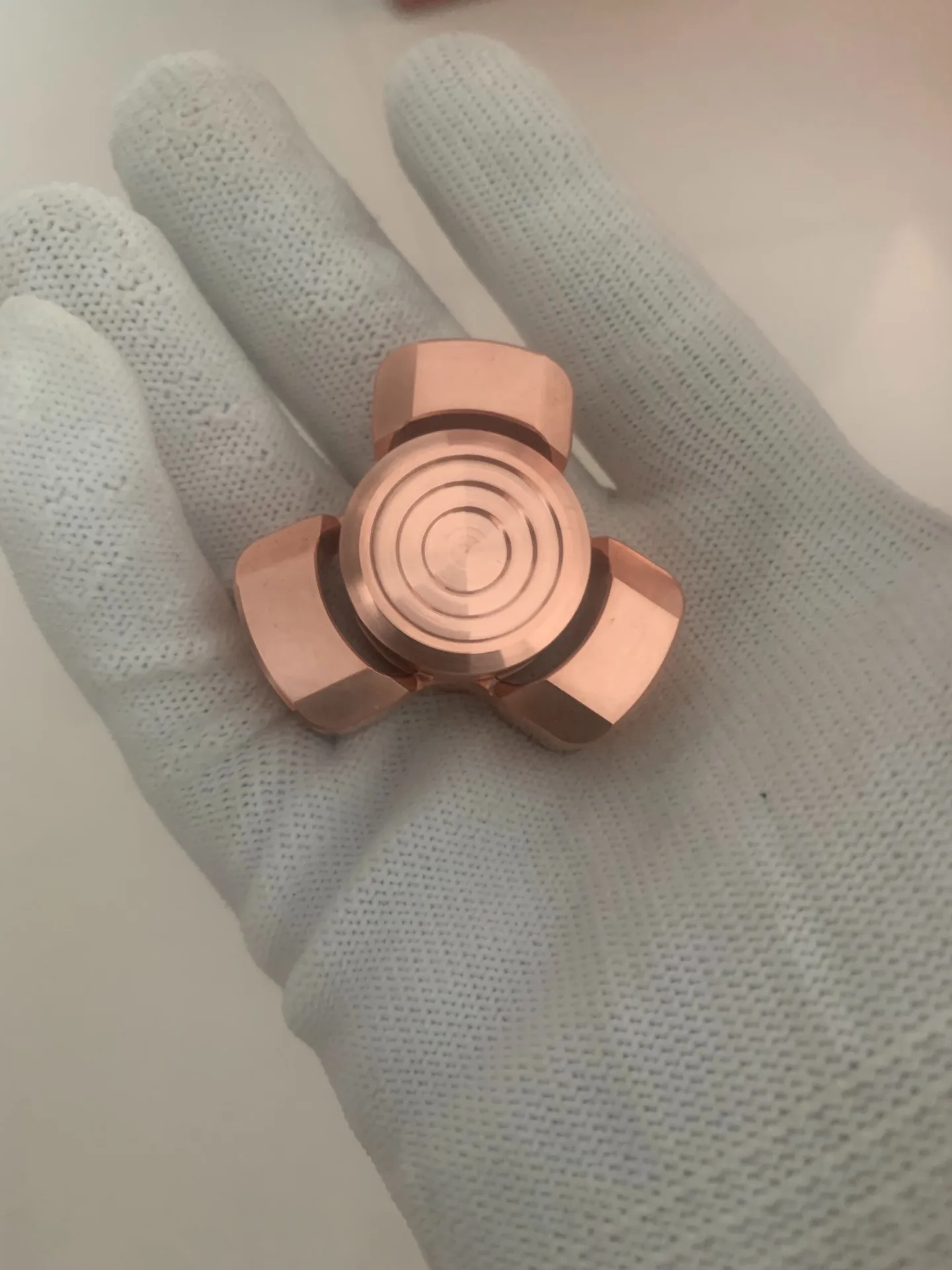 Mod Ergo Mini Fingertip Gyroscope Purple Copper Three Leaf