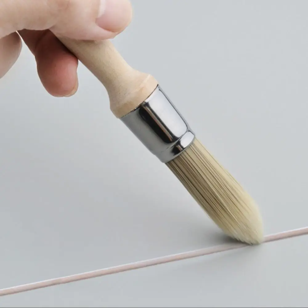 Gap brush Paint Brush Thick bristles Wooden handle Round head brush Apply evenly Chemical fiber Wall Brushing Tools Coating