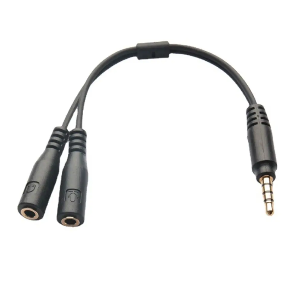 Headset Mic Splitter Wire 3.5mm Cable Adapter Microphone Separator Audio Splitter Cable Audio Converter Headset Adapter Cord