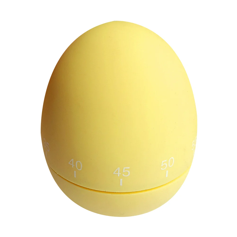 1Pc Egg Shaped Kitchen Timer Creative Portable Baking Time Recorder Cooking Time Manager (Random Color)