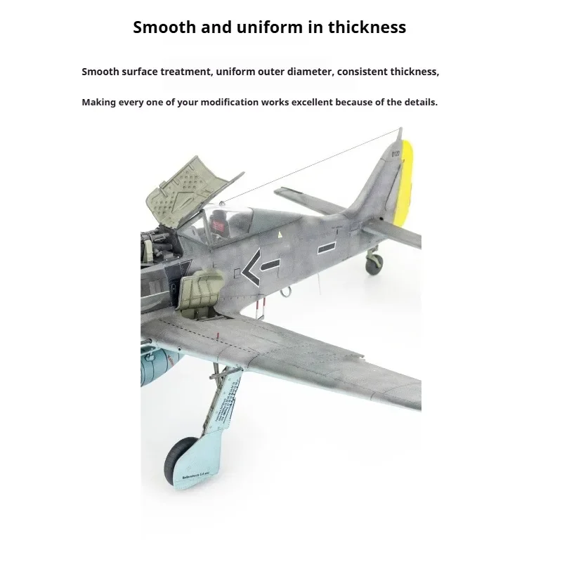 GALAXY TOOL Hochspannungs-Elastikleine 0,05/0,08/0,13mm 50m/Rolle für Gunpla Flugzeug Schiff Panzer Modellbau Zubehör – Detail 14