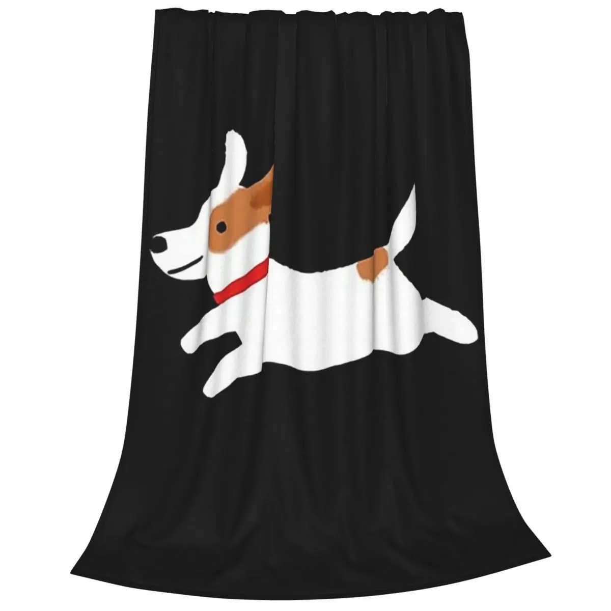 Cute Jack Russell Terrier Running Dog Blanket Flannel Super Soft Sofa Throw Blankets For Home Bedroom Throws Bedspread Quilt