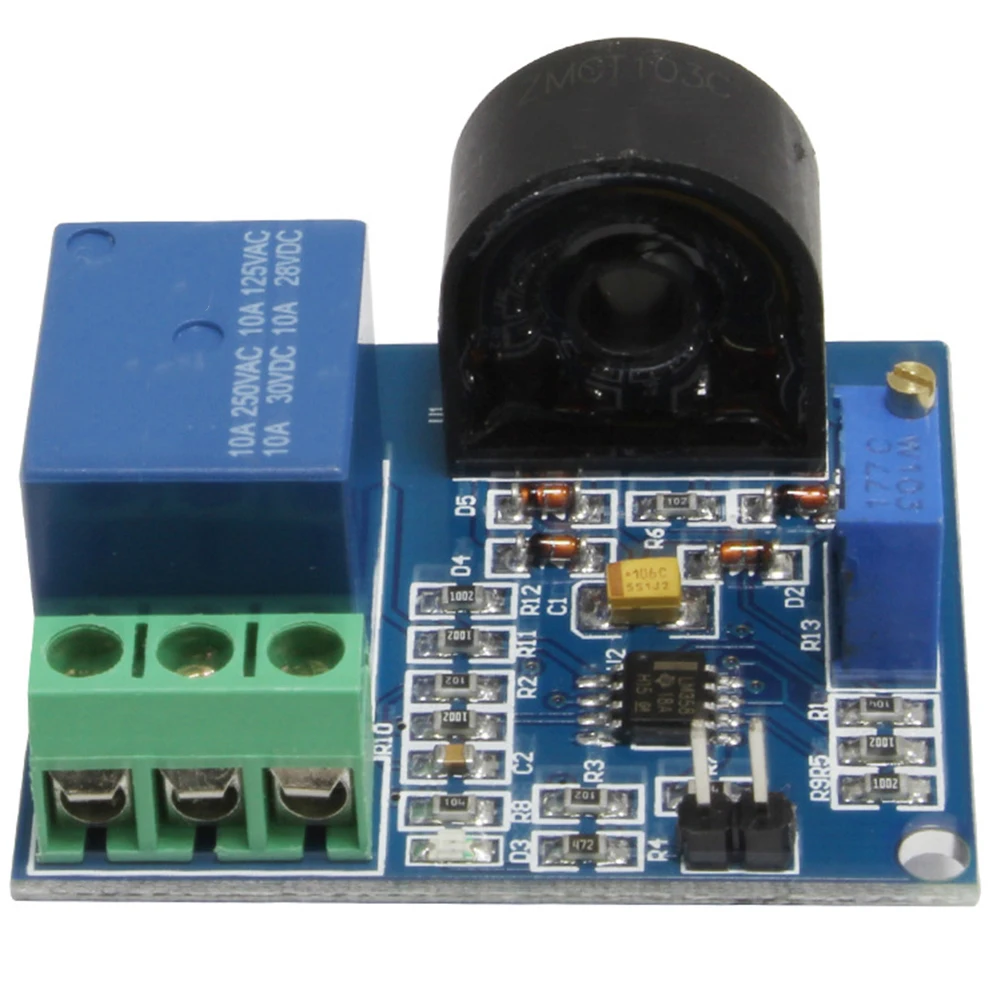 24V DC Current Monitoring Sensor Module for HVAC Control Panels and Industrial Machinery with Relay Isolation Output