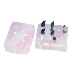 Stampo in silicone per corno da diavolo piccole dimensioni, mini stampi per pendenti in corno animale, stampi in resina