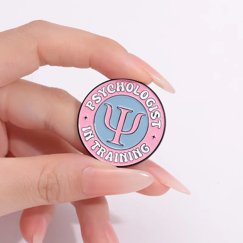 Psychology Enamel Pins Custom Butterfly Psychologist In Training Brooches Lapel Badges Cartoon Jewelry Gift for Kids Friends