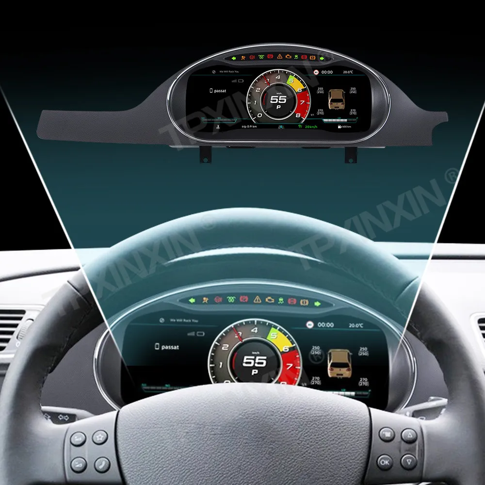 Car Digital Cluster For Volkswagen Magotan Passat B6 2005-2011 Virtual Cockpit Speed Meter Car Dashboard Instrument LCD Screen