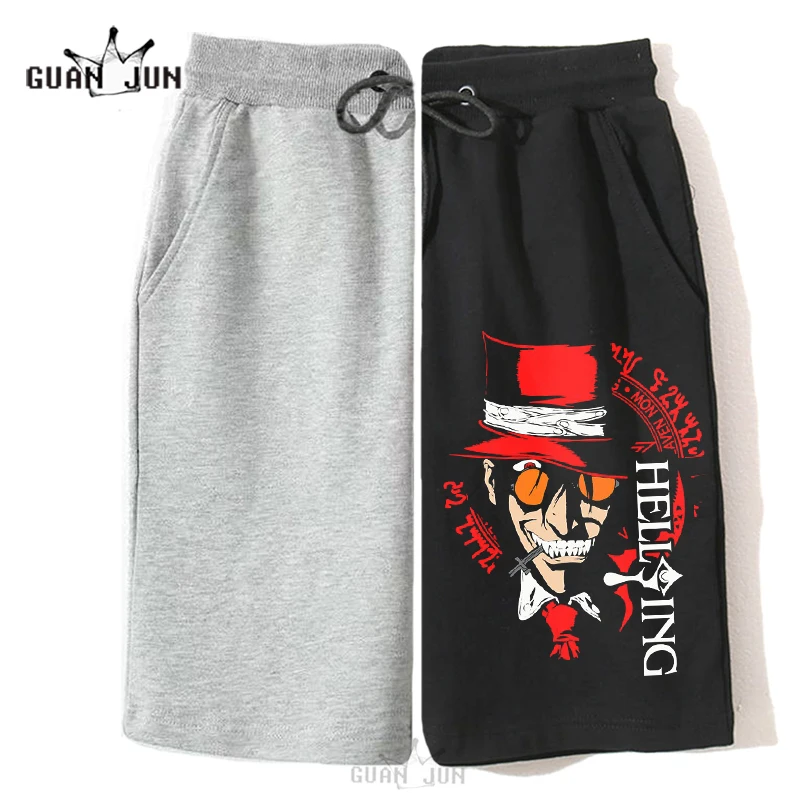 HELLSING Anime Alucard Vampire Hunter Tailored Shorts for Men Women Aesthetic Harajuku Casual Student Trousers Ropa De Hombre