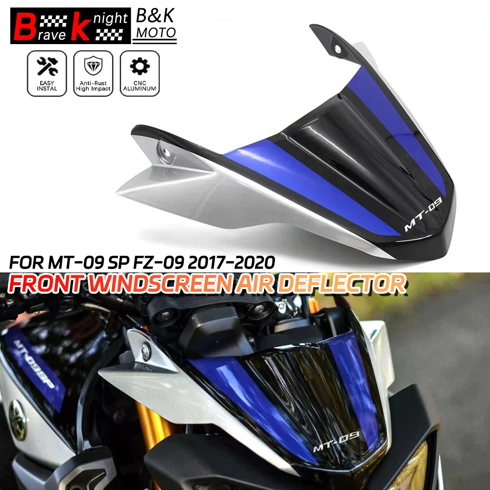 

MT-09 SP FZ-09 NEW Motorcycle Accessories Front Windscreen Air Deflector Windshield for Yamaha MT09 SP FZ09 2017-2020