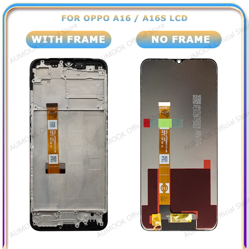 6.52" LCD Display For OPPO A16 A16s Touch Screen Digitizer Assembly With Frame CPH2269 CPH2271 Display Screen Replacement Parts image 5