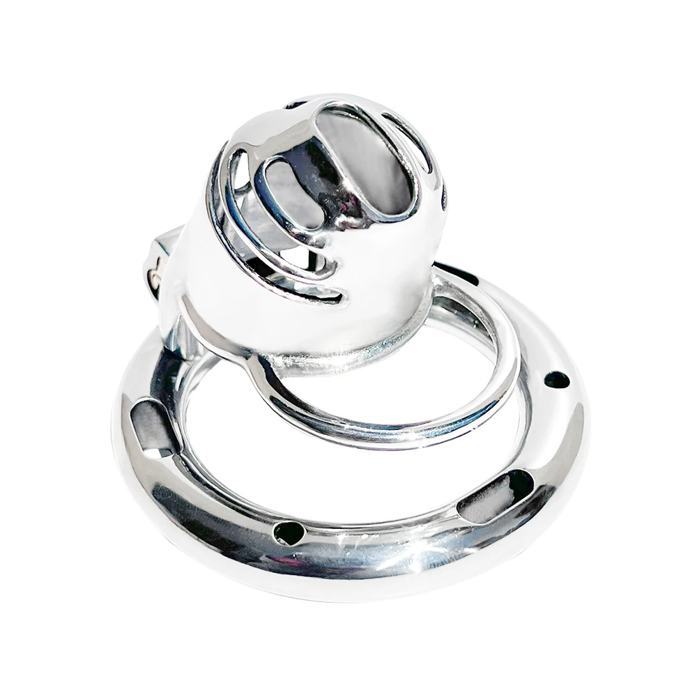 Mechanical Multi-functional CB Chastity Cage for Men, Penis Lock Device with Genital Restraint, Adjustable Semen Lock for Bondag
