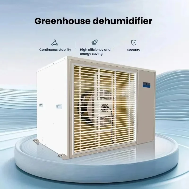 Industrial Wall-Mounted Dehumidifier 506 Pints IPX4 Waterproof Metal for Greenhouses Warehouses Basements