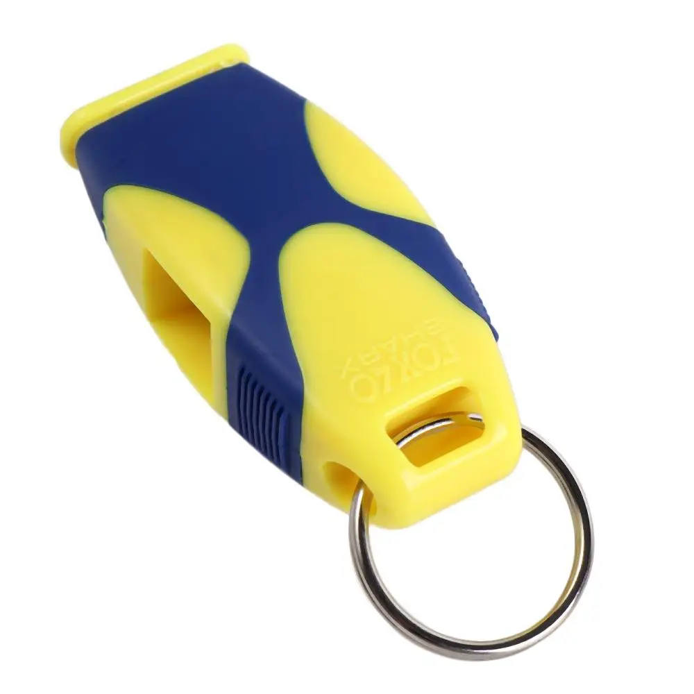 Survival Tools Bicolor Referee Whistles ABS Classic Seedless Whistle Professional Loudest Fish Mouth Whistle Rugby