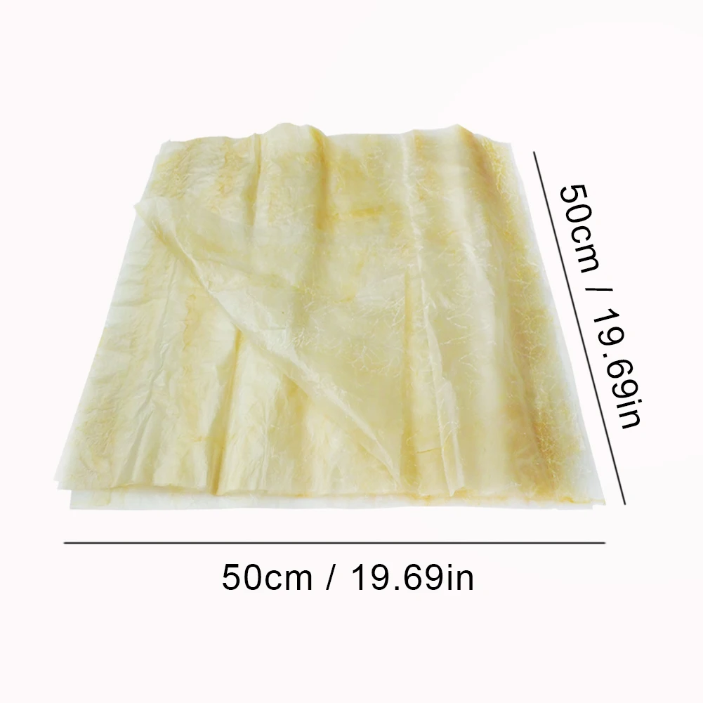 1-10pcs 50×50cm Large Sheet Natural Casings for Sausages Stuffing Casing Smoked Meat Hot Dog Packing Tools