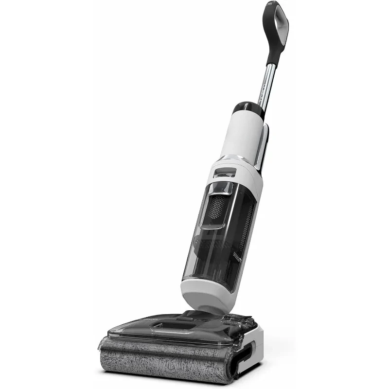 Smart Vacuum Mop, Inch Compact Design,  Flashdry Self-Cleaning  Long Runtime, Triple-Sided Edge Cleaning