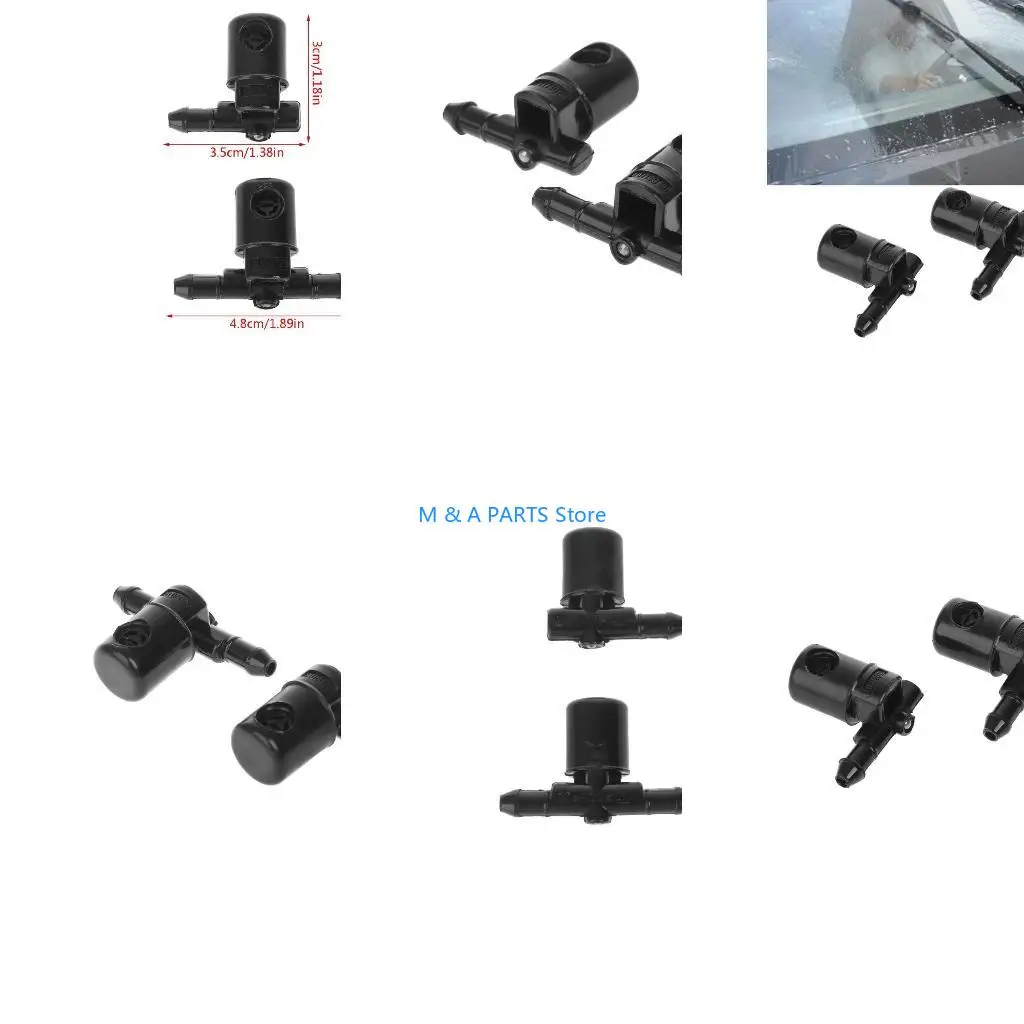 U1JF 2Pcs Professional Car Windscreen Washer Wiper Water Nozzle for  127825