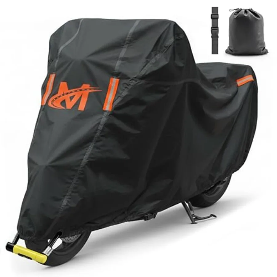 

Cover Heavy Duty DualLayer 250G PVC + Soft HD Cotton Cover Waterproof Outdoor Fit for Midsize Cruisers, Sport-Touring, Retro Mo