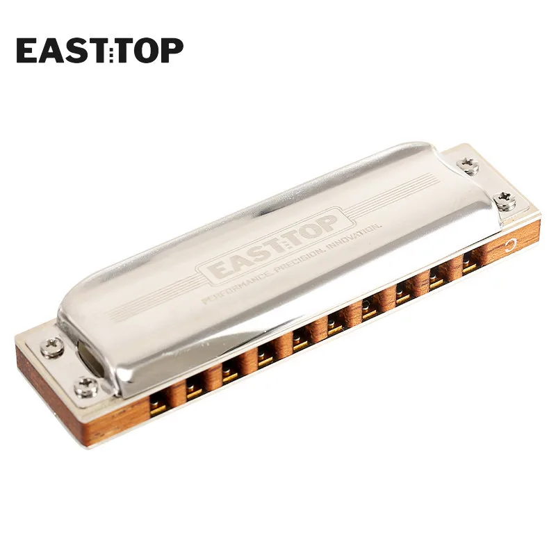 EASTTOP PRO10 Harmonica Music Instruments Key of C 10 Holes Chromatic Instrumentos Musicales Chromatic Competitive