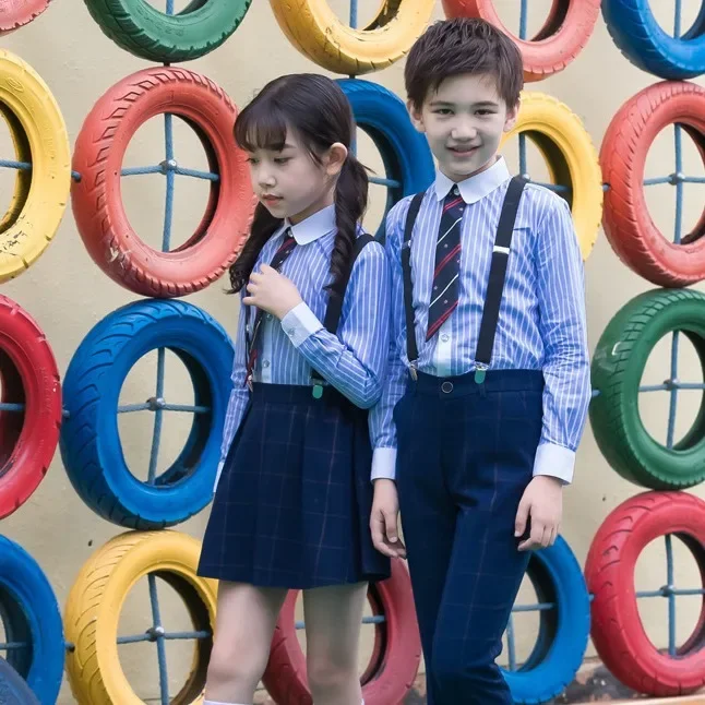 Children's Little Tie Academy School Uniform Tie Boys and Girls Button Eye Crown Pattern Chorus Performance Dress