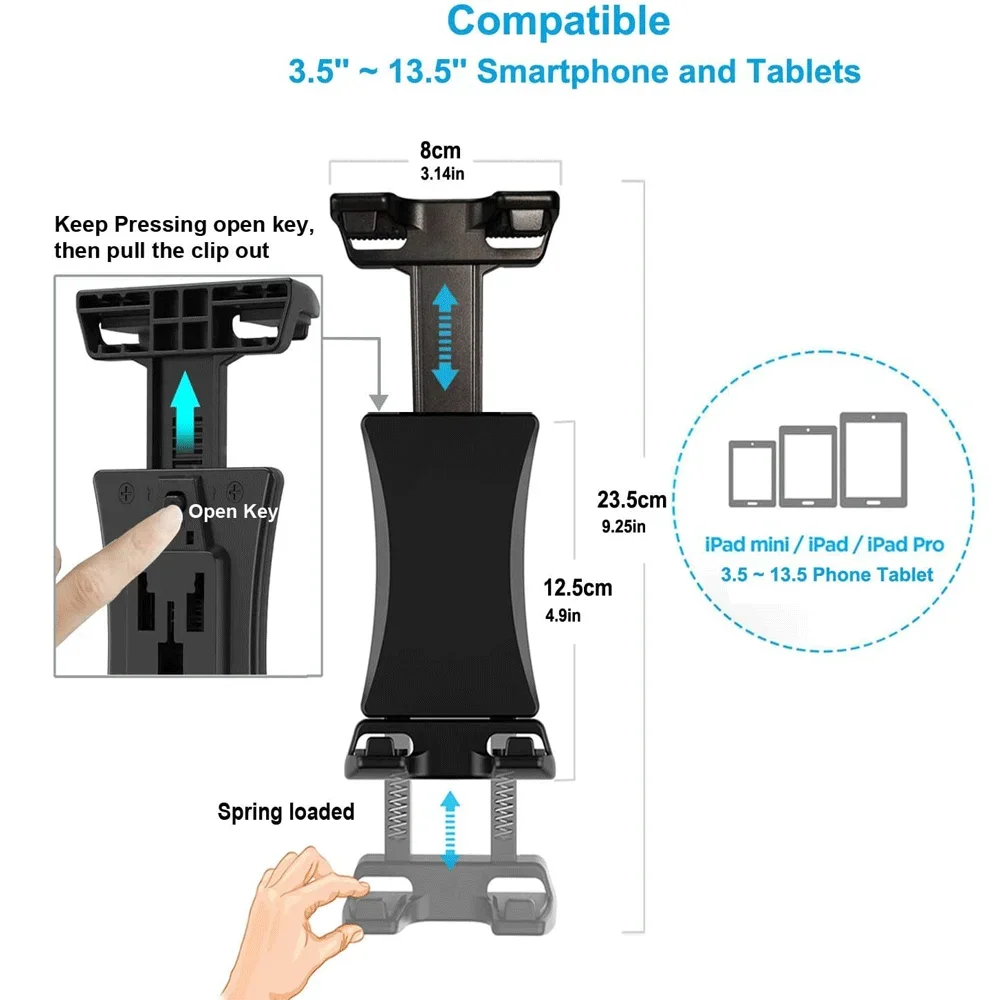 Mobile phone stand Tablet universal stand Cyclist puts spinning bike outdoor live multi-purpose stand