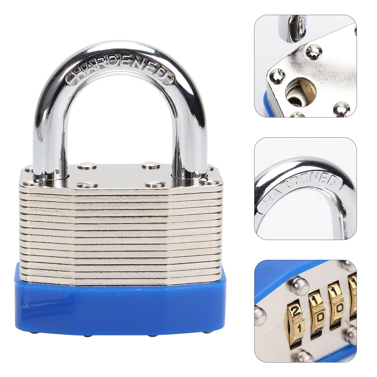 

1Pcs Household Traveling Luggage Lock Solid Metal 4-Digit Password Suitcase Padlock for Gym Security