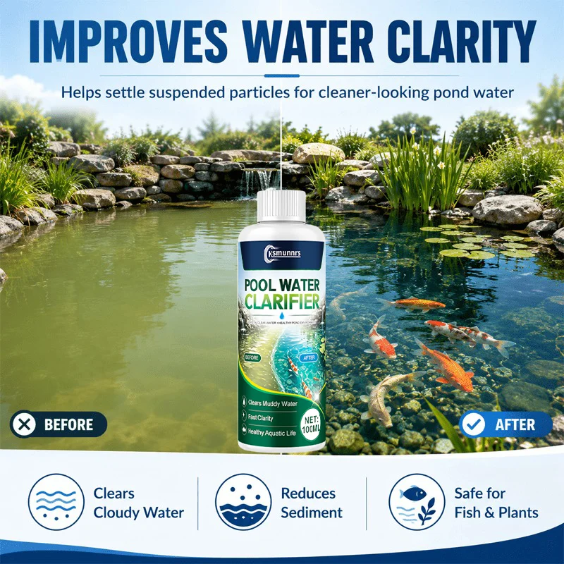 Garden Pond Water Conditioner Cloudy Water Clarifier Quick Rain Landscape Refreshment for Ponds