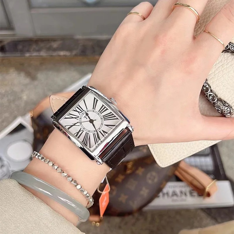 2025 New Vintage Roman Small Square Quartz Watch Student Trend Fashion Automatic Waterproof Ladies Watch Luxury