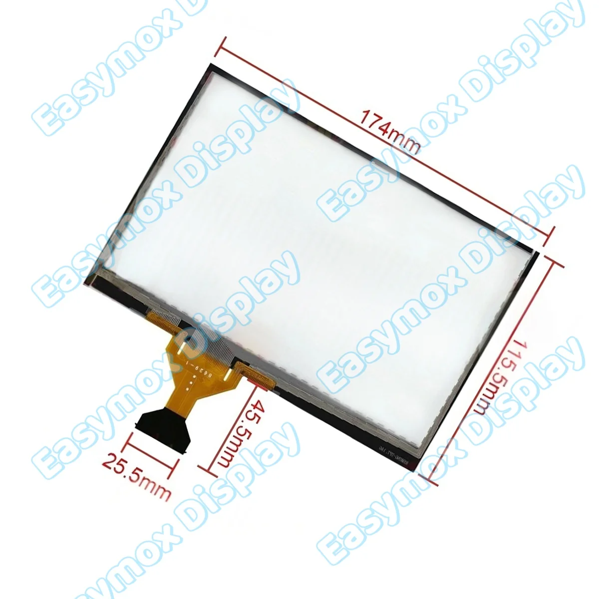 

7'' inch 50pin Touch Screen Digitizer For Toyota Camry Radio Navigation 2018-2020 LQ070Y5LW