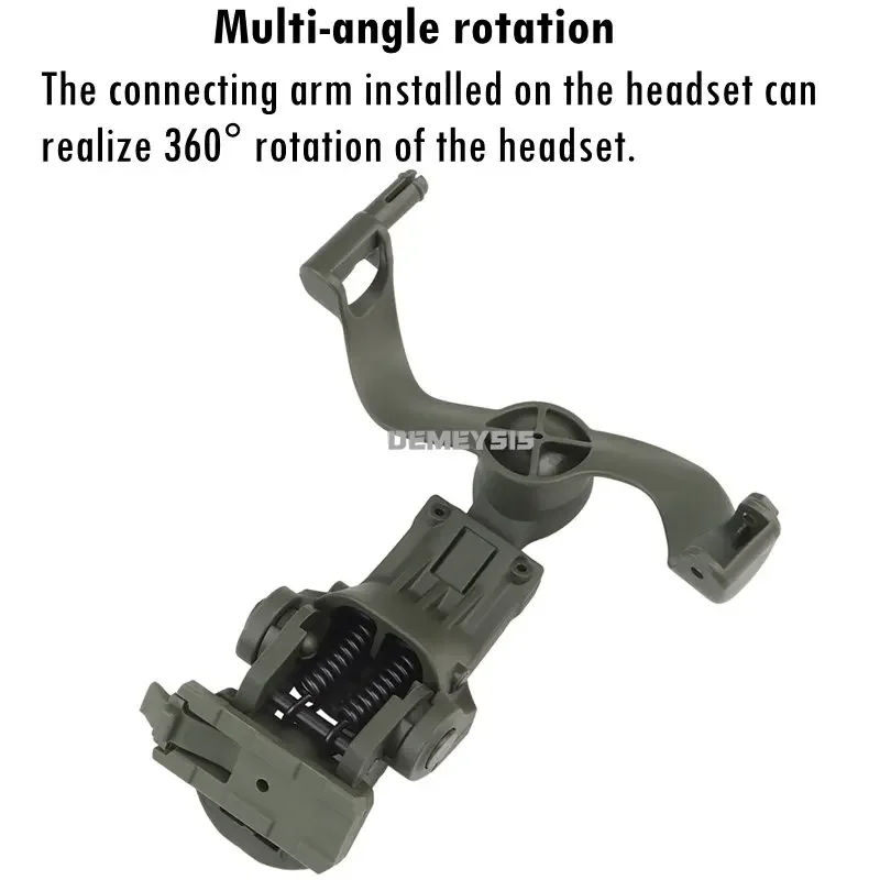 Tactical Headset Rail Mount Outdoor Shooting Helmet Rails Bracket for Fast OPS Wendy Helmets Adapter Headphones