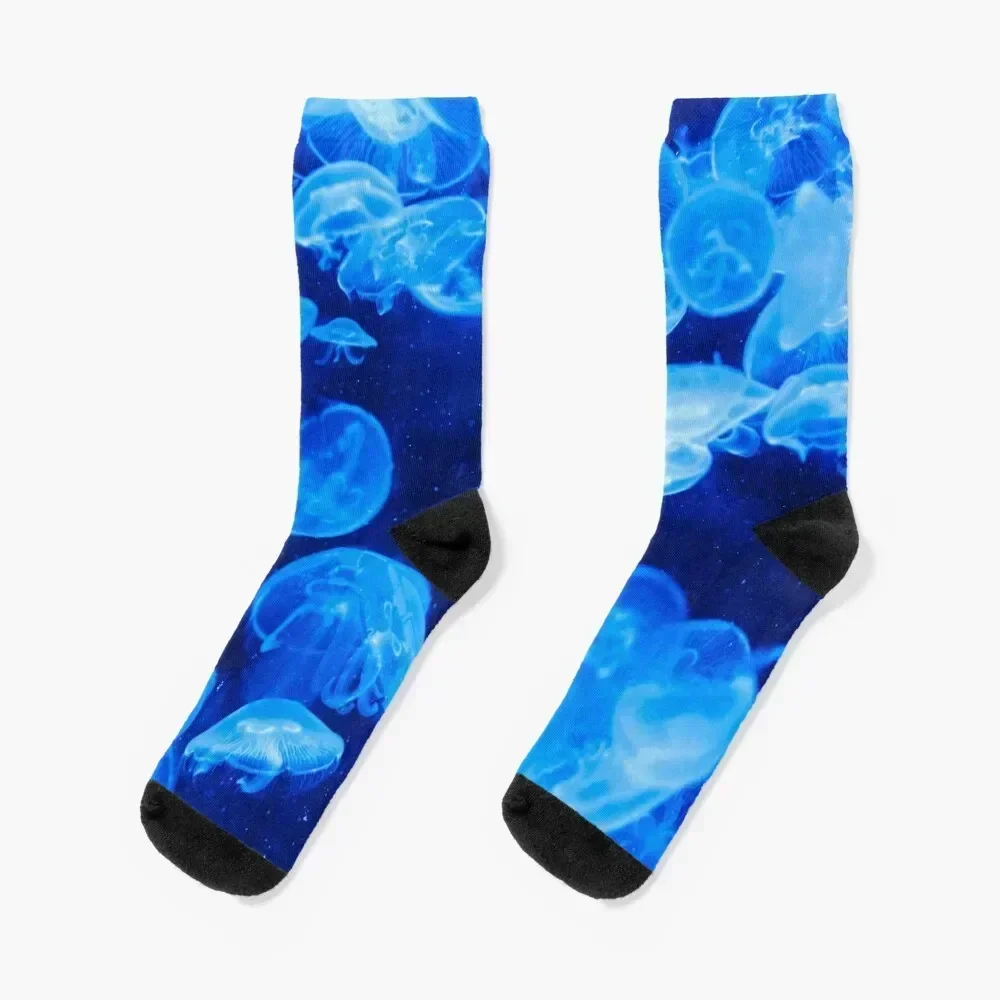 

Blue Jellyfish! Socks set luxury new in's loose Men's Socks Luxury Women's
