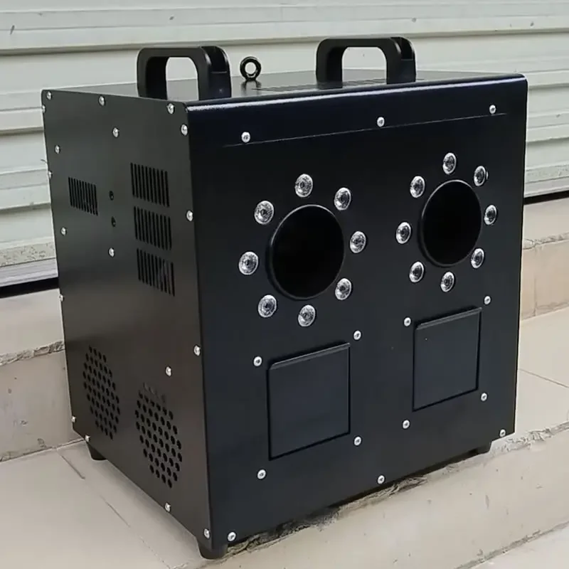 

3000W 4 Holes LED Smoke Bubbles Machine RGBW DMX Remote Control 1500W Double Holes Stage Wedding Bubble Spray Equipment for DJ