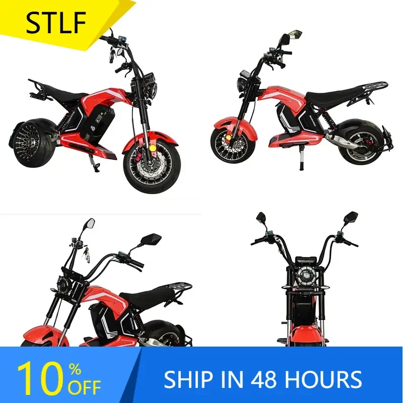 STROVAN Cool 4000W 60V 40AH Removable Battery Fat Tire Electric Scooter Citycoco for Adult Electric Motorcycle