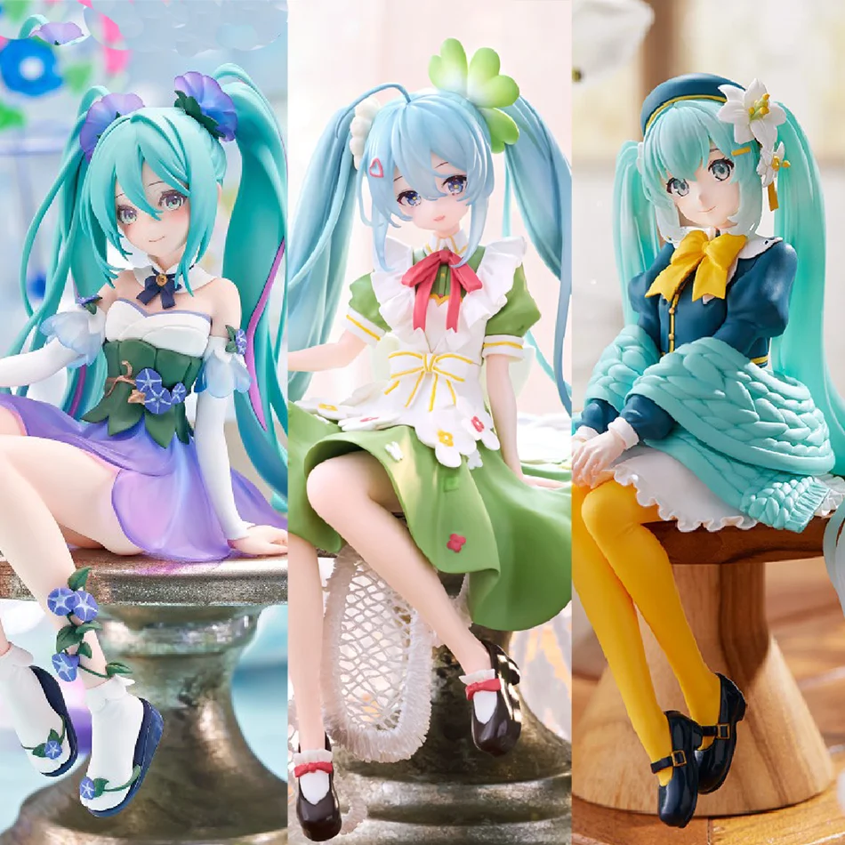 Neue Hatsune Miku Anime Figur Spielzeug Blume Fee MIKU 3 Arten Kawaii Cartoon PVC Action Figur Modell Puppen Geburtstage Geschenke Kinder