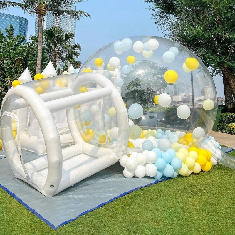 

Inflatable bubble House White Commercial Inflatable Bubble House Ball Pit,Bubble Tent with Blower for Birthday Wedding Party