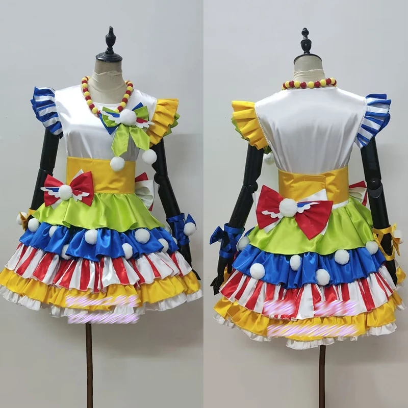 Anime PriPara Minami Mirei Cosplay Idol Candy color Cute Sweetheart girl Dress ful set B