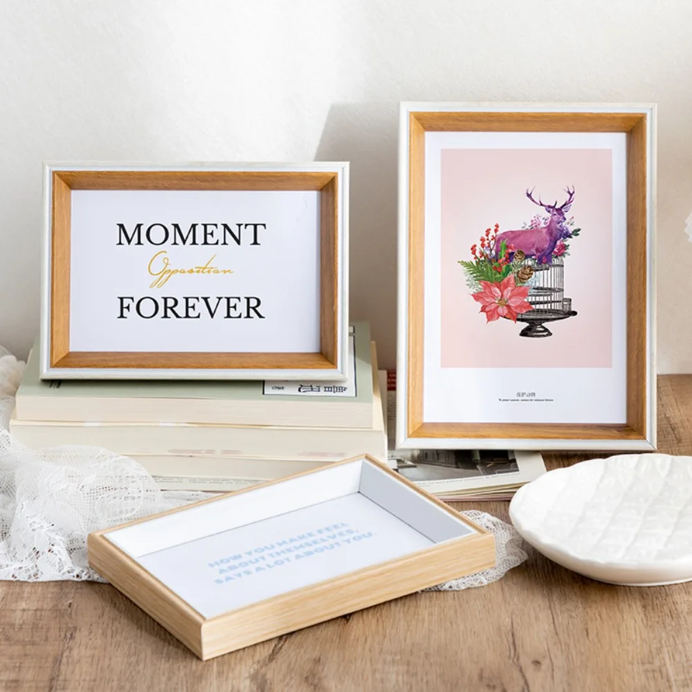 New Wooden Photo Frame Wall Hanging 6inch Photo Decor 10inch 8inch Picture Frame Stand Commemorative