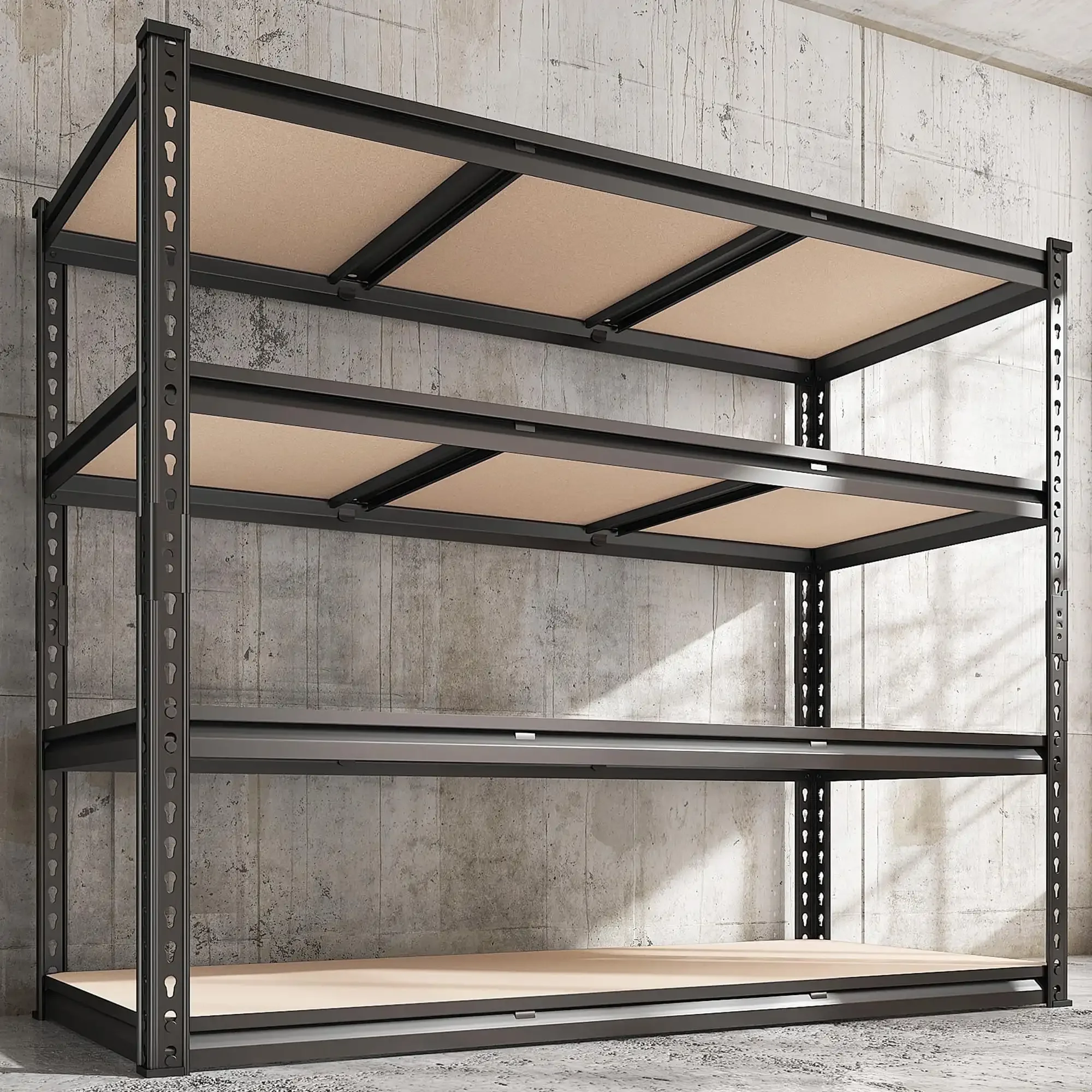 

48.2" W Garage Metal Shelves 1800LBS 4 Tier Shelving Units and Storage Adjustable for Pantry Shelves