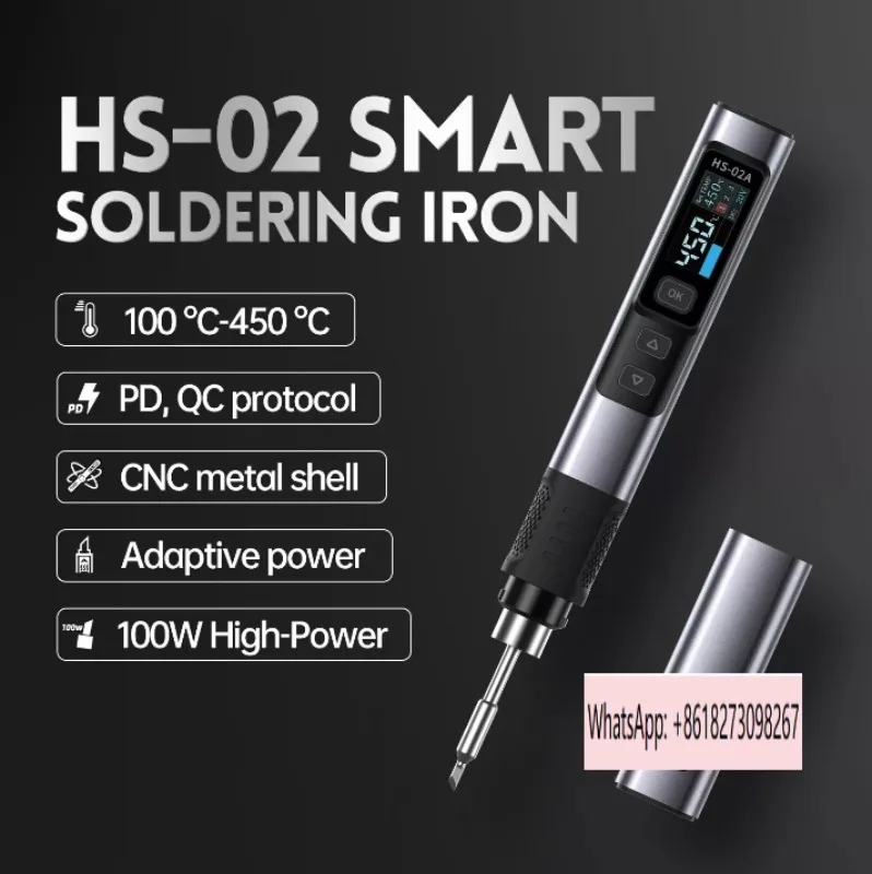 

HS-02 Smart Electric Soldering Iron PD100w Adjustable