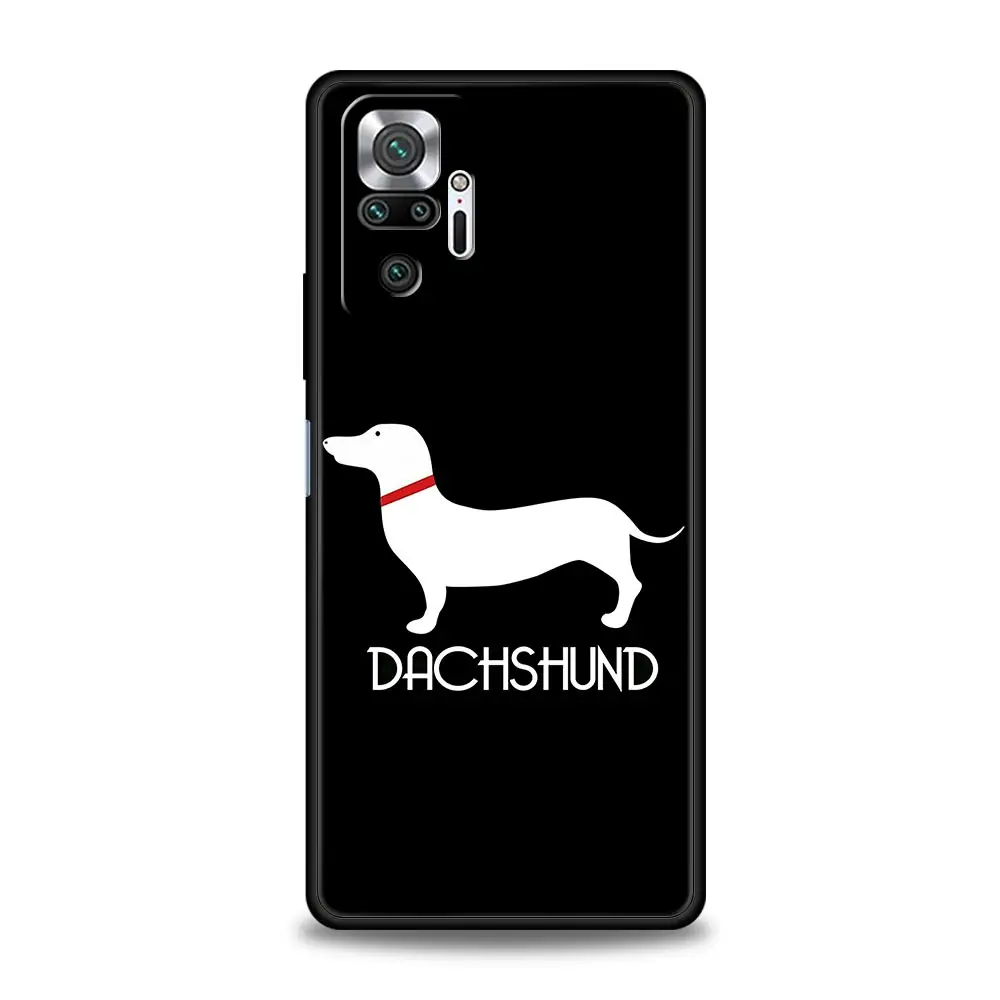 Phone Case For Xiaomi Redmi Note 14 13 12 5G 9S 9 10 11 Pro Plus 4G 9T 14C 13C 12C 10C 9C 9A Soft Cover Dachshund Sausage Dog